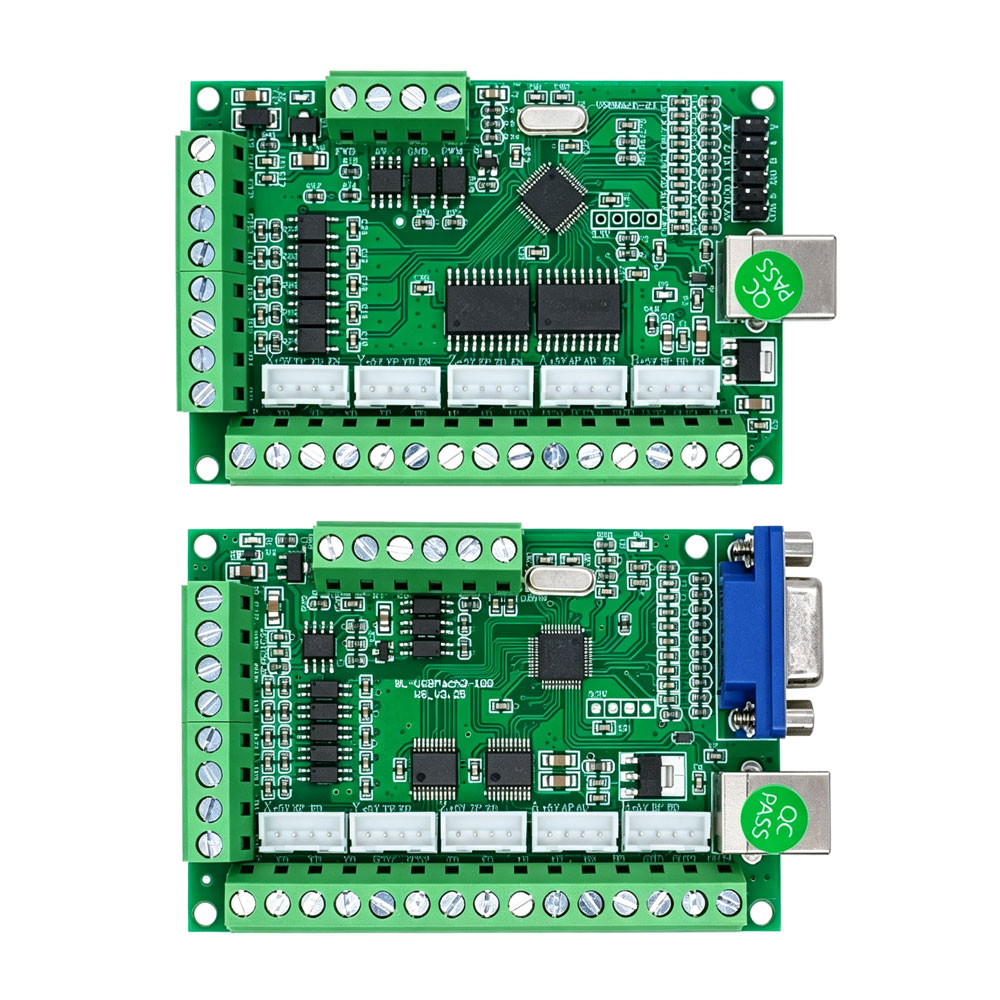 5 Axis Cnc Breakout Board Interface Mach3 - ชุดบอร์ดควบคุมมอเตอร์ CNC USB MACH3 100Khz บอร์ดเบรกเอาต์