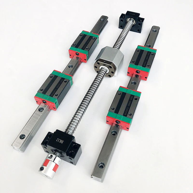 Hgr20 Linear Guide Rail Ballscrew Set - รางเลื่อนแบบเส้นตรง HGR20 HGR15 2 ชุด +