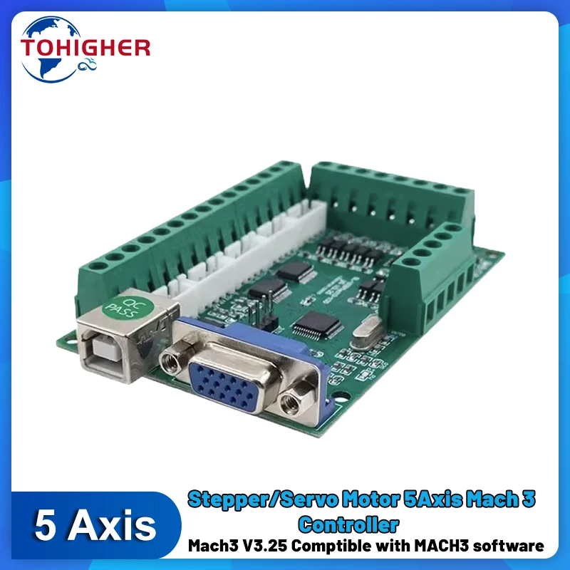 5 Axis Cnc Breakout Board Interface Mach3 - 5 แกนบอร์ดอินเทอร์เฟซ Mach3 Breakout Board Stepper