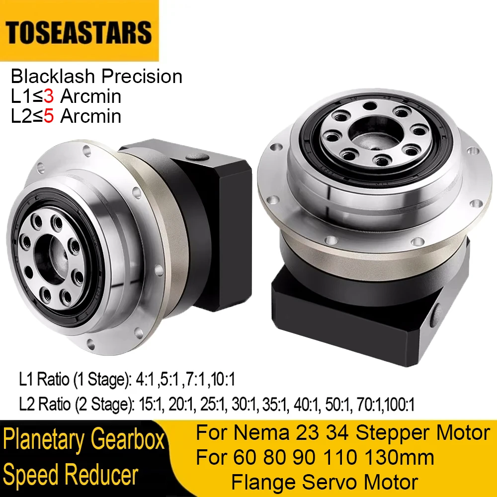 Planetary Gearbox Reducer Nema 23 34 - ความแม่นยําสูงเกียร์ Helical ลด Circular Disk สําหรับ