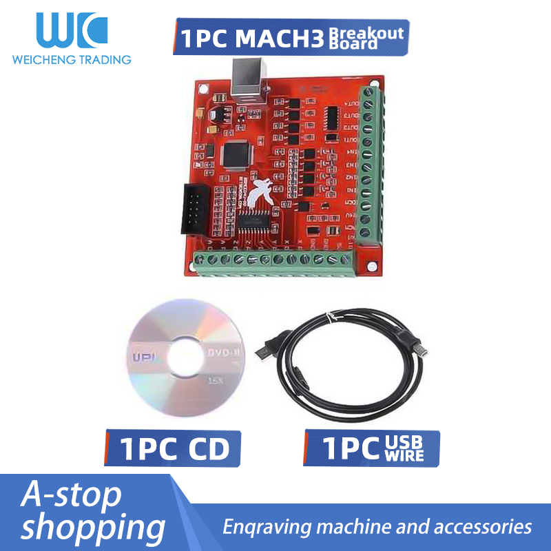 Mach3 Usb Cnc Controller 4 Axis 100Khz - 1 ชุด 1 ชิ้น MACH3 บอร์ดเบรกเอาท์