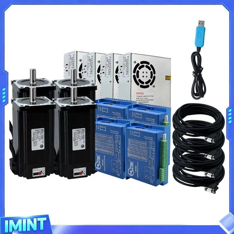 ชุดมอเตอร์สเต็ปเปอร์แบบวงปิด 4 - Hybrid Servo Driver Nema 34 8.5Nm บทวิจารณ์และราคา