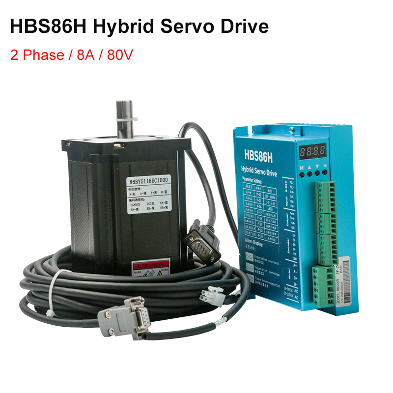 HBS860H Hybrid Servo Driver AC - Hybrid Servo Driver Nema 34 8.5Nm บทวิจารณ์และราคา