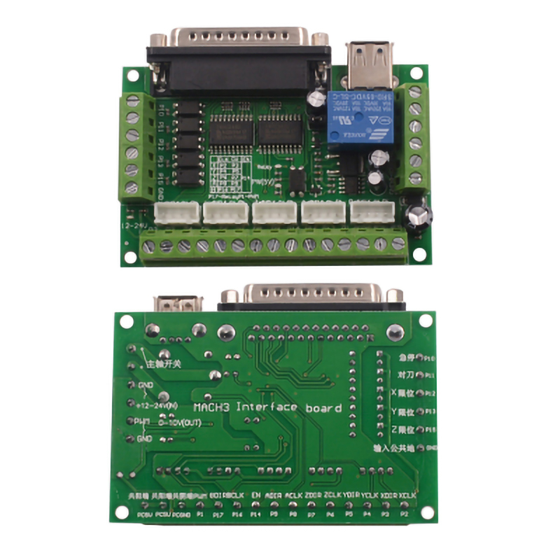 1 ชุด 5 แกน CNC อินเทอร์เฟซอะแ - 5 Axis Cnc Breakout Board Interface Mach3 บทวิจารณ์และราคา