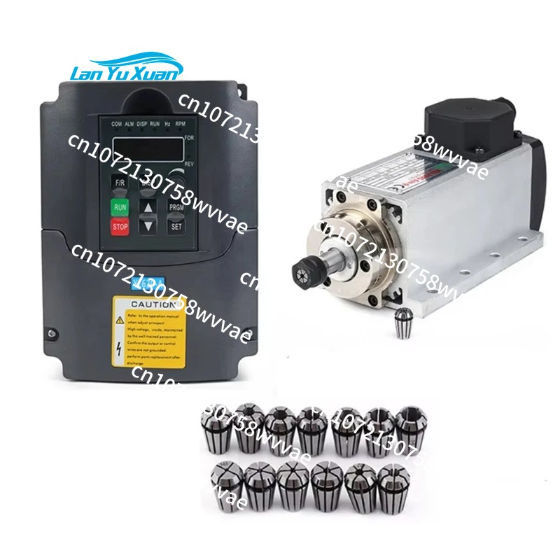 ชุดแกนมอเตอร์ CNC ระบายความร้อ - Air Cooled 1.5Kw Spindle Motor Inverter 110V บทวิจารณ์และราคา