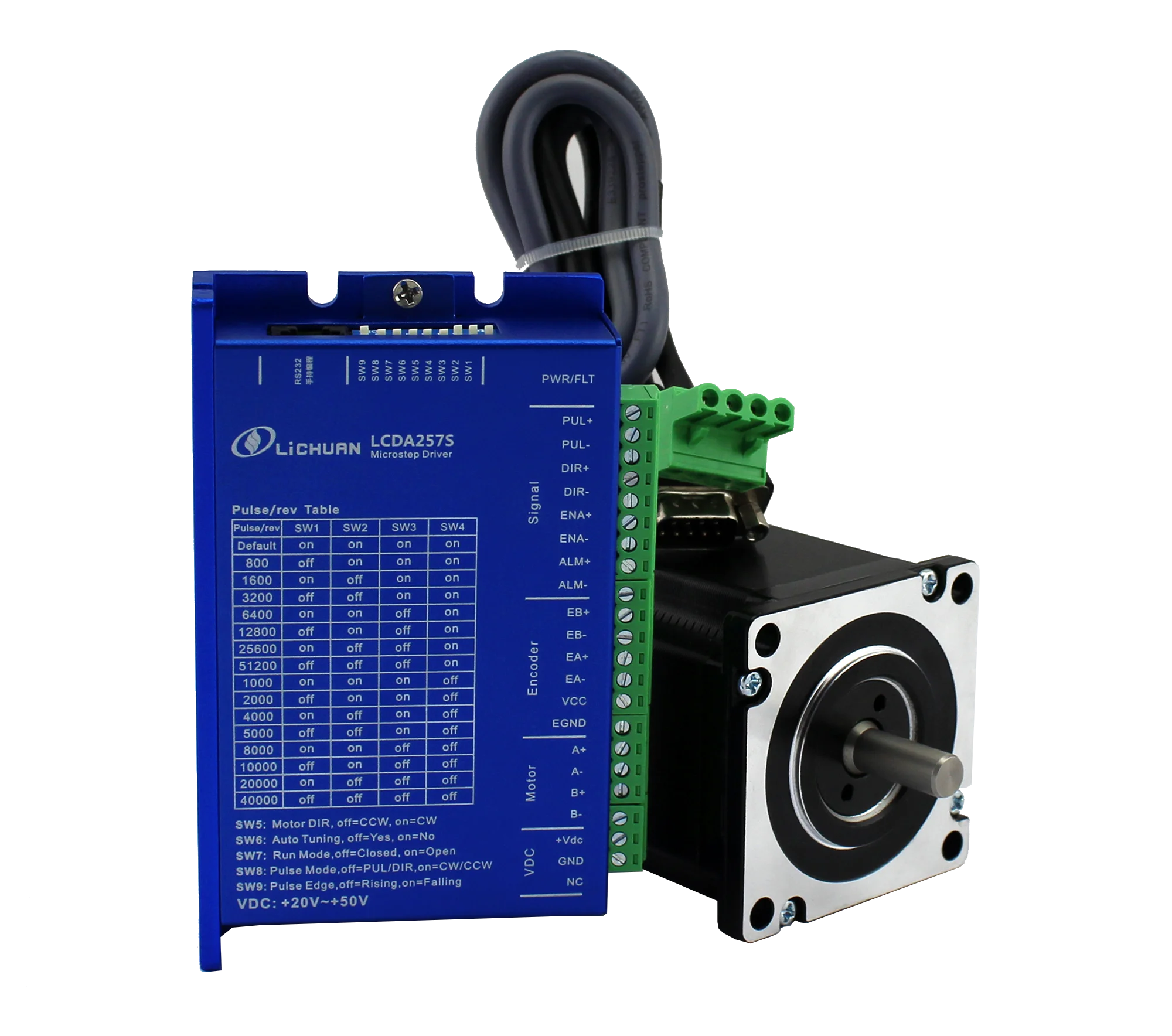 มอเตอร์สเต็ปเปอร์แบบวงปิด 2 เฟ - Nema 23 Closed Loop Stepper Motor Driver Kit บทวิจารณ์และราคา