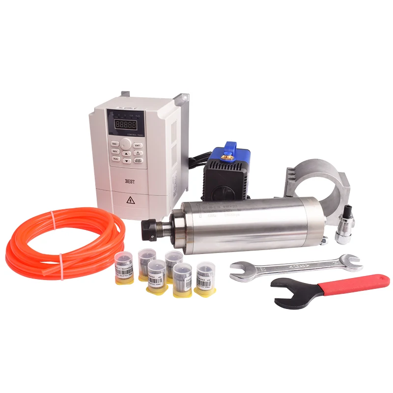 ชุดแกนมอเตอร์ GDZ ราคาประหยัด  - 2.2Kw Water Cooled Spindle Kit Vfd บทวิจารณ์และราคา