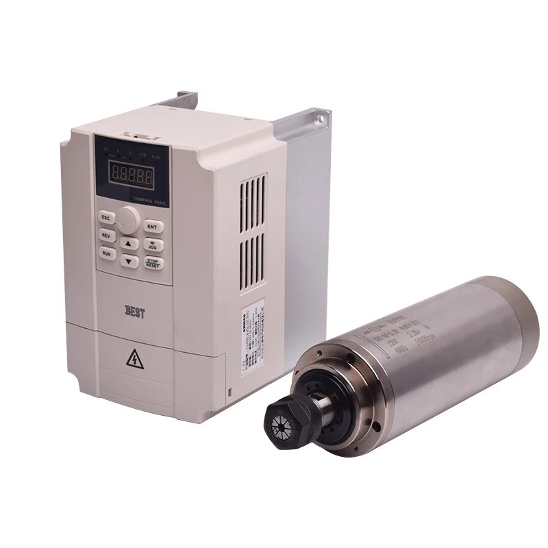 ชุดแกนมอเตอร์ GDZ ราคาประหยัด  - 2.2Kw Water Cooled Spindle Kit Vfd บทวิจารณ์และราคา