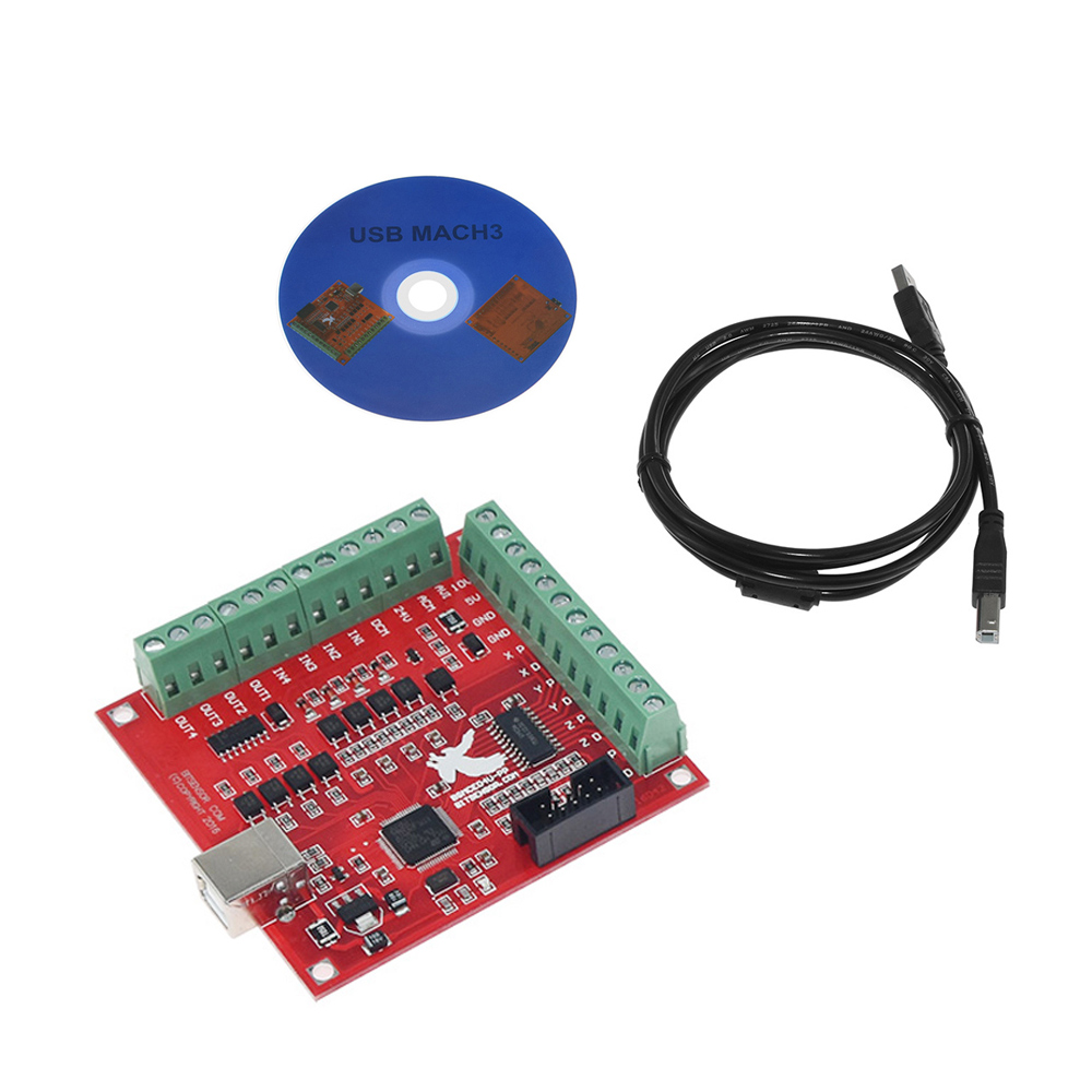 MACH3 CNC USB 100Khz Breakout  - Mach3 Usb Cnc Controller 4 Axis 100Khz บทวิจารณ์และราคา