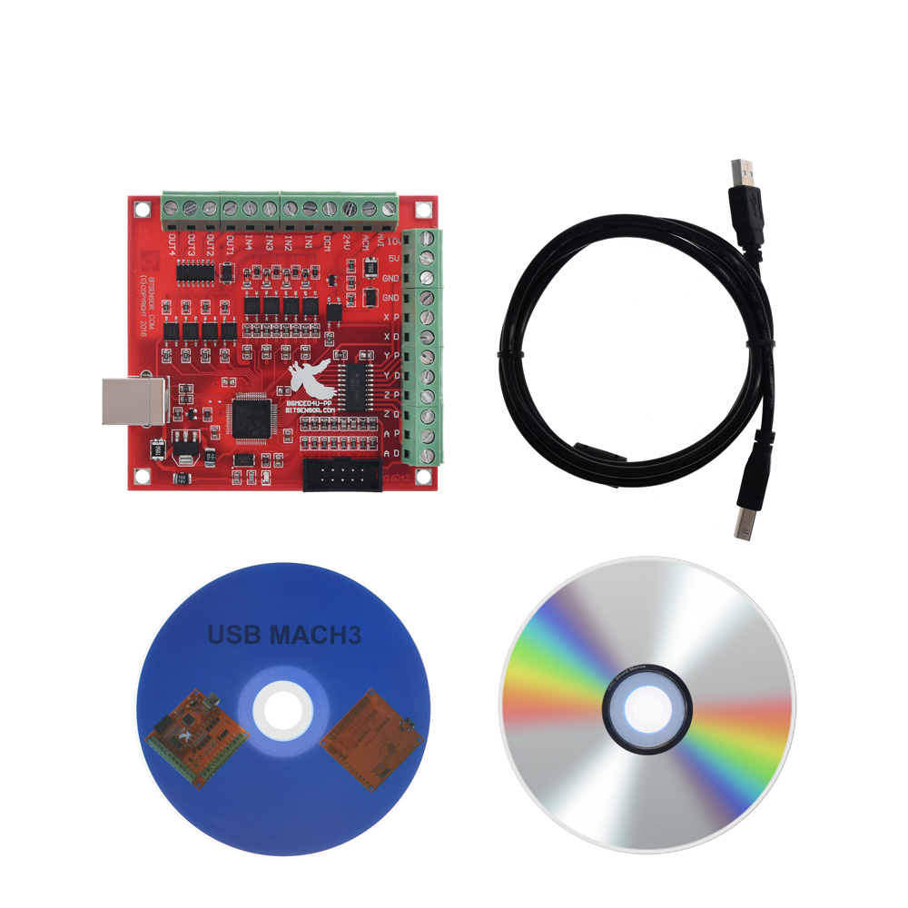 MACH3 CNC USB 100Khz Breakout  - Mach3 Usb Cnc Controller 4 Axis 100Khz บทวิจารณ์และราคา
