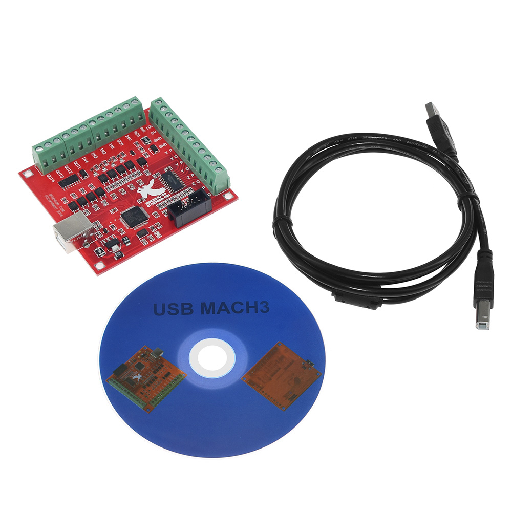 MACH3 CNC USB 100Khz Breakout  - Mach3 Usb Cnc Controller 4 Axis 100Khz บทวิจารณ์และราคา