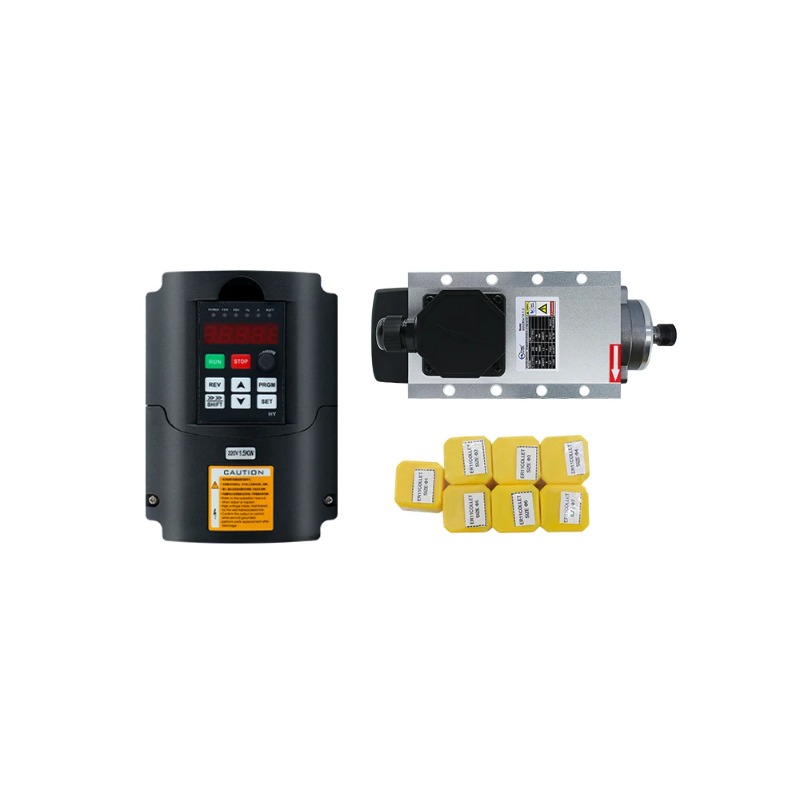 มอเตอร์แกนหมุนแบบระบายความร้อน - Air Cooled 1.5Kw Spindle Motor Inverter 110V บทวิจารณ์และราคา