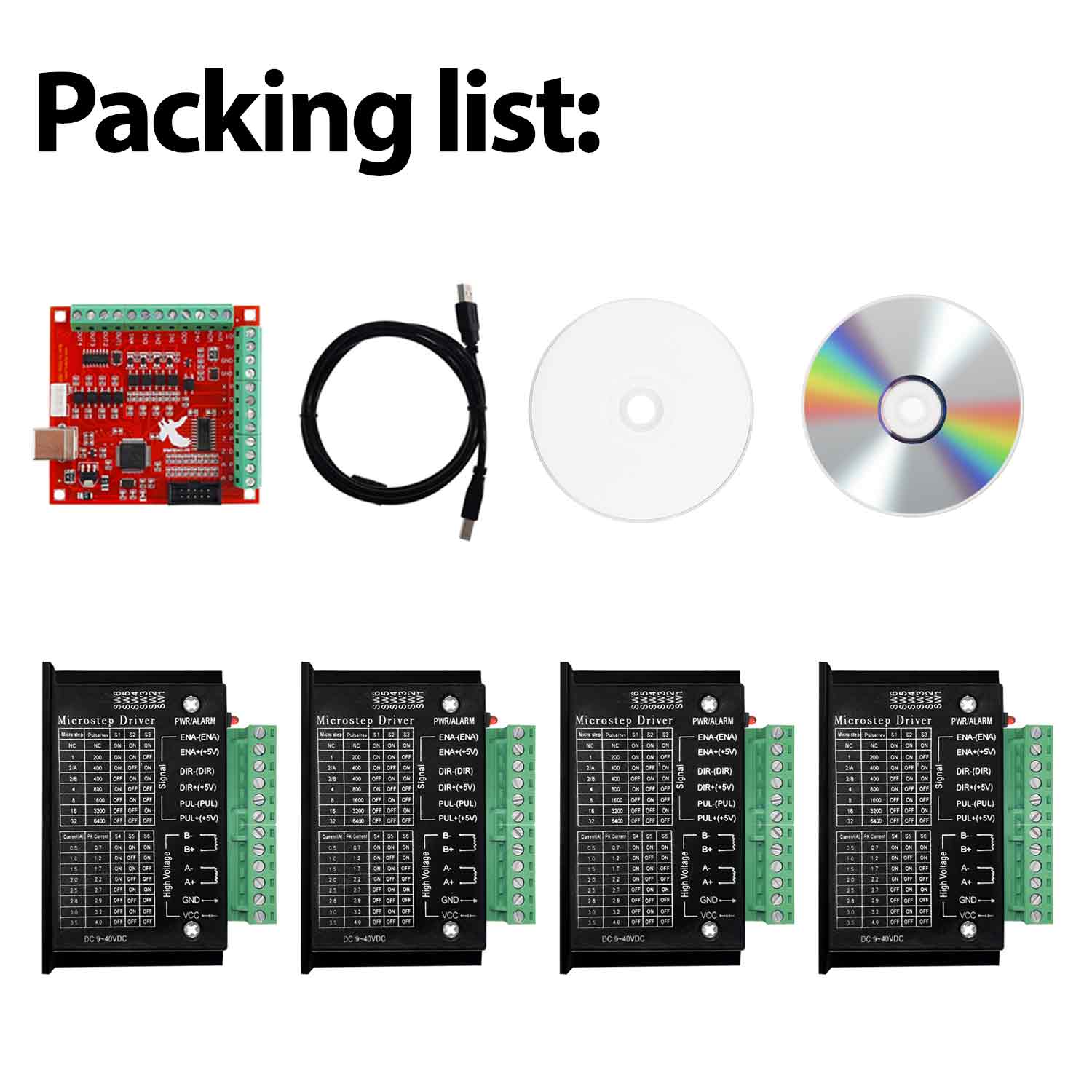 4PCS Stepper Motor Driver TB66 - Mach3 Usb Cnc Controller 4 Axis 100Khz บทวิจารณ์และราคา