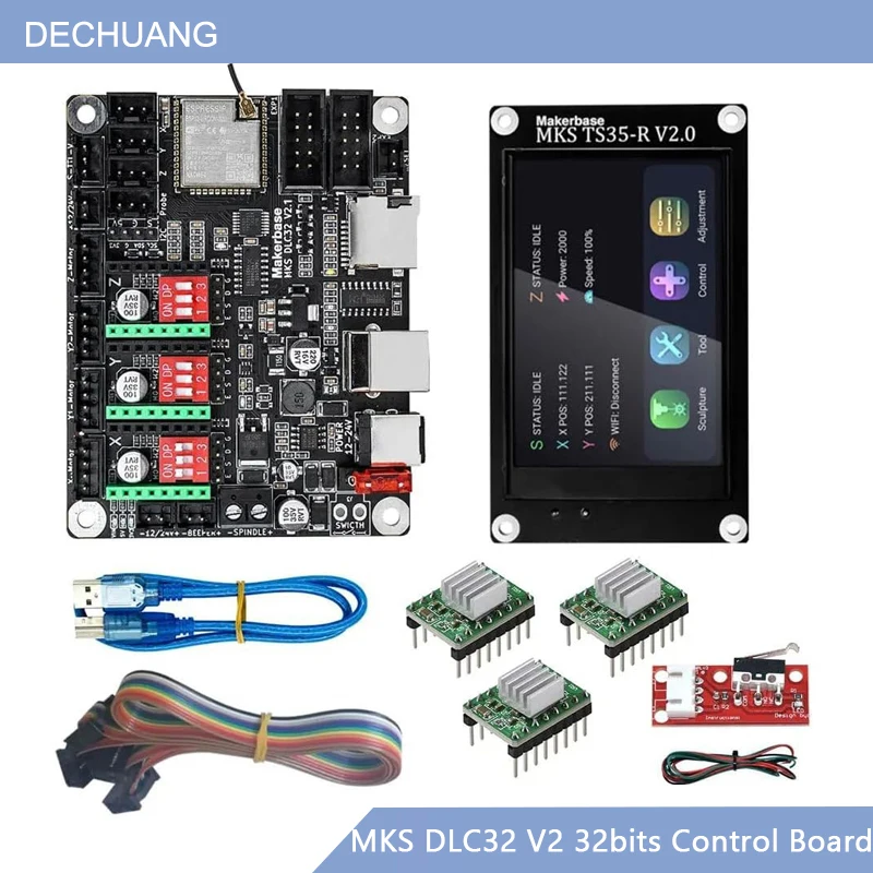 ชุดอัพเกรด MKS DLC32 V2 GRBL ค - Grbl 32 Bit Control Board Offline Display บทวิจารณ์และราคา