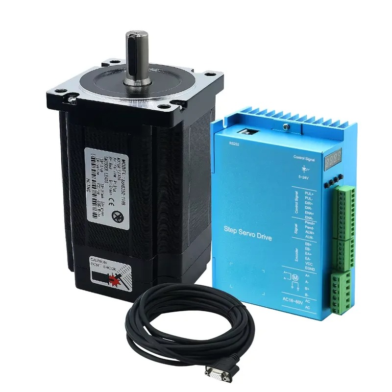 ชุดมอเตอร์สเต็ปเปอร์แบบวงปิด N - Hybrid Servo Driver Nema 34 8.5Nm บทวิจารณ์และราคา