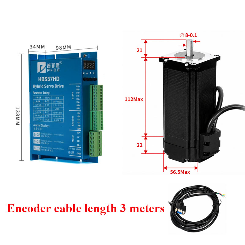 มอเตอร์สเต็ปเปอร์แบบวงปิด Nema - Nema 23 Closed Loop Stepper Motor Driver Kit บทวิจารณ์และราคา