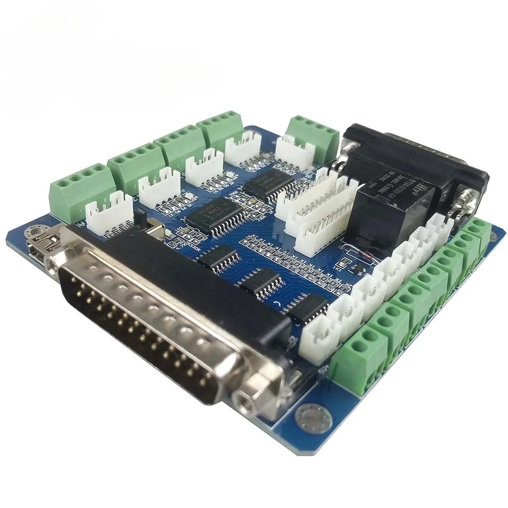บอร์ดควบคุมเครื่อง CNC 5 แกน M - 5 Axis Cnc Breakout Board Interface Mach3 บทวิจารณ์และราคา