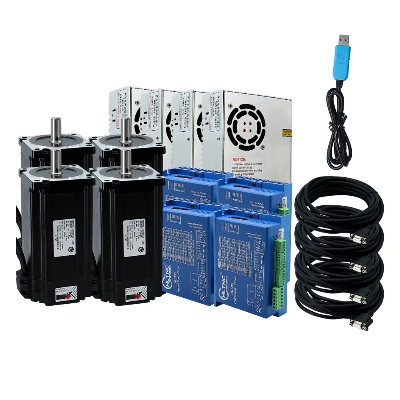 ชุดมอเตอร์สเต็ปเปอร์แบบวงปิด 4 - Hybrid Servo Driver Nema 34 8.5Nm บทวิจารณ์และราคา