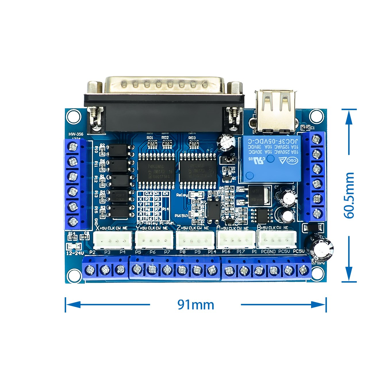 อัพเกรดบอร์ดแปลงสัญญาณ CNC 5 แ - 5 Axis Cnc Breakout Board Interface Mach3 บทวิจารณ์และราคา